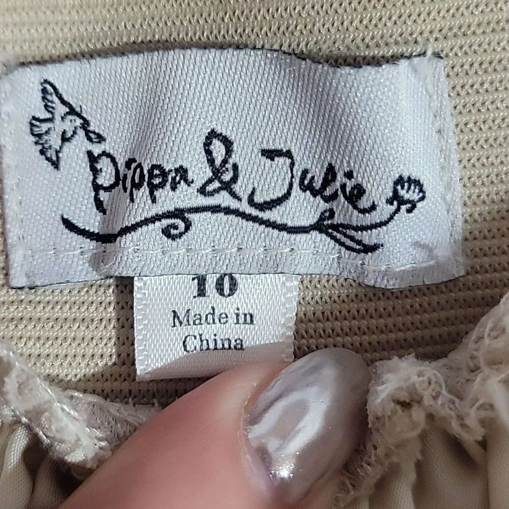 Pippa & Julie Cream A-Line Skirt